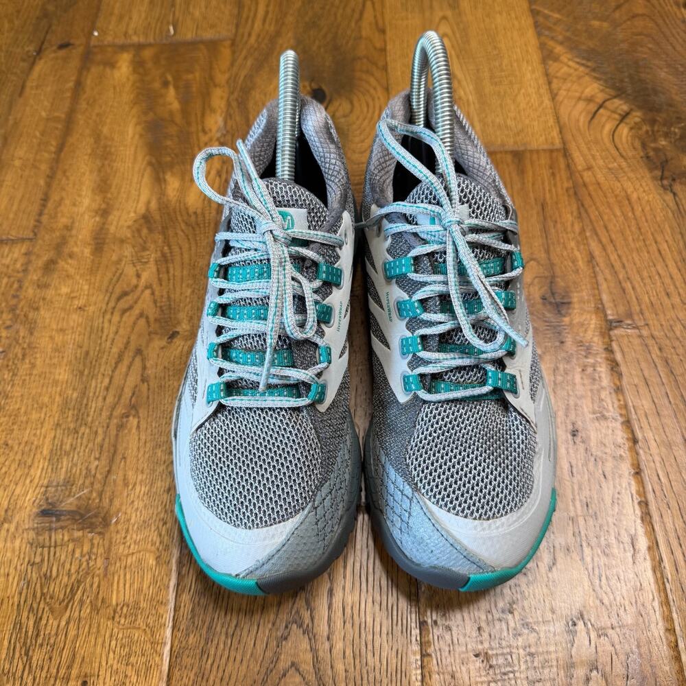 Merrell All Out Charge Womens 8 Trail Running Shoes J03964 HyperWrap Grey Teal - Picture 2 of 6